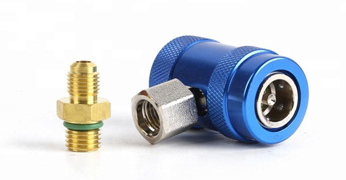 R134a AC Unit Repair Parts Adjustable Refrigerant Quick Coupler Lock Snap