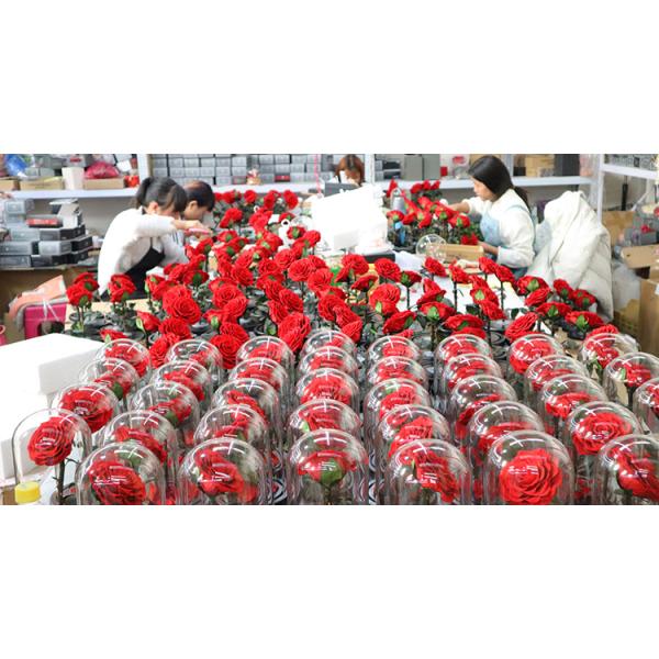 Wedding Gifts Gothic Dark Preserved Flowers In Glass With Bluetooth Speaker