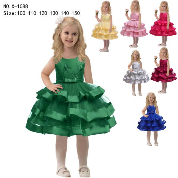 girl's princess dress evening dress wear party dress ready goods ready to ship
