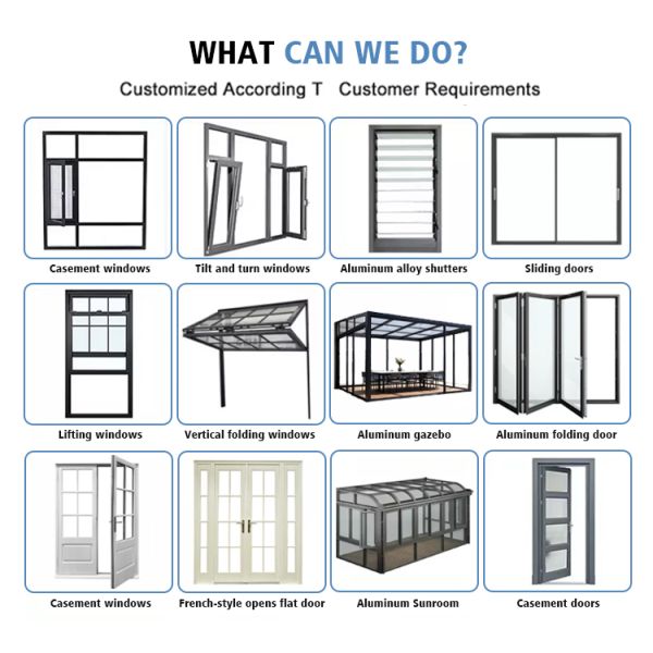 Modern YATTON Thermal Break Aluminum Pivot Door & Window Waterproof Use Exterior Outdoor for Villas Apartments