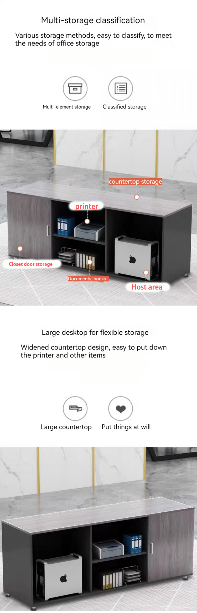 Simple Modern Office File Storage Sideboard Other Data Floor Cabinet Small Sideboard