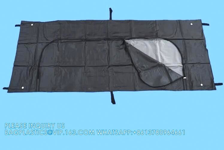 Cadaver Bag, Cadaver Bag Leakage-Proof 210D Waterproof Windproof Body Storage Bag Corpse Bag Funeral Supplies