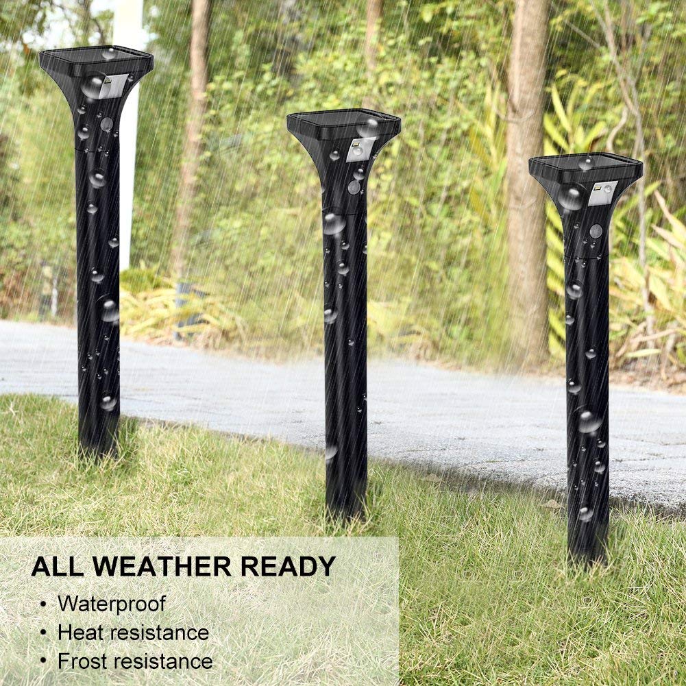 IP65 Waterproof 5000K Solar Garden Path Lights / 3.7v 30 Lumen Solar Path Lights