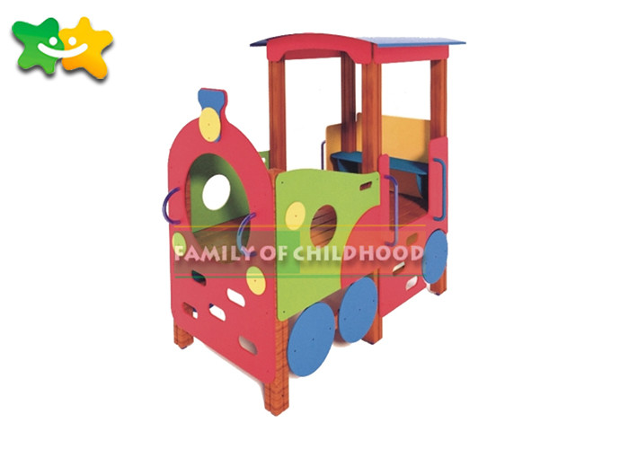 Colorful Wooden Frame Slide SGS Certificated Easy Assembly Anti Crack Creative