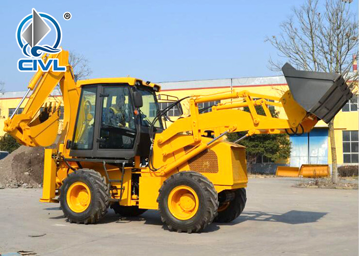 Wz30-25 Backhoe Loader , Loader Bucket 1m3 , Dig Bucket 0.3m3 , Machine Weight 9500kgs
