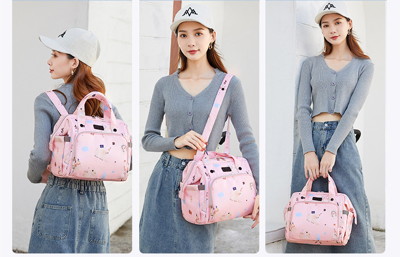 Fashion Large Maternity Multifunctional Diaper Bag Waterproof Travel Shoulder Handbag for Mom
