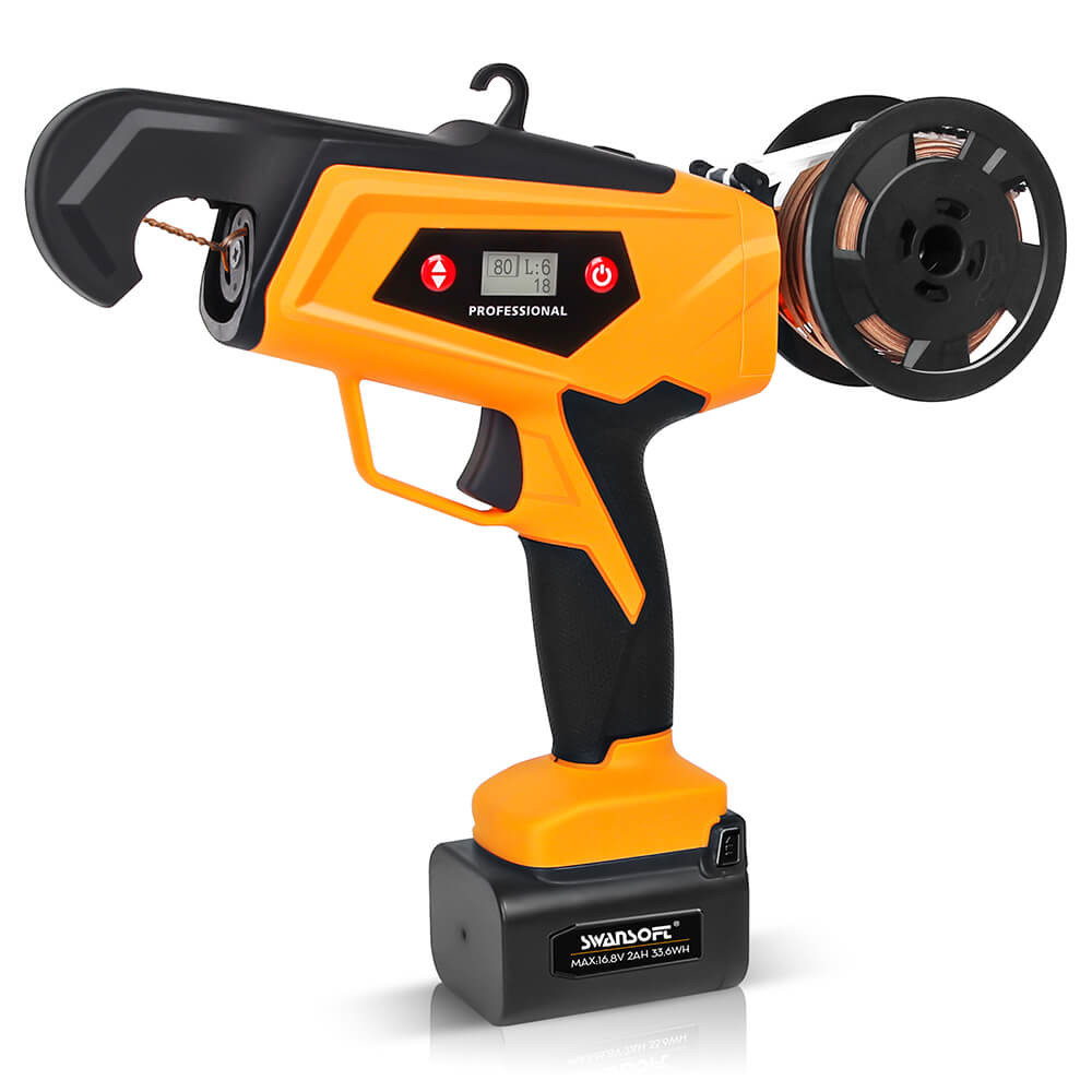 Swansoft SW-B12 Electric Vine Tying Machine, 25mm Diameter, 16.8 2Ah/4Ah Battery