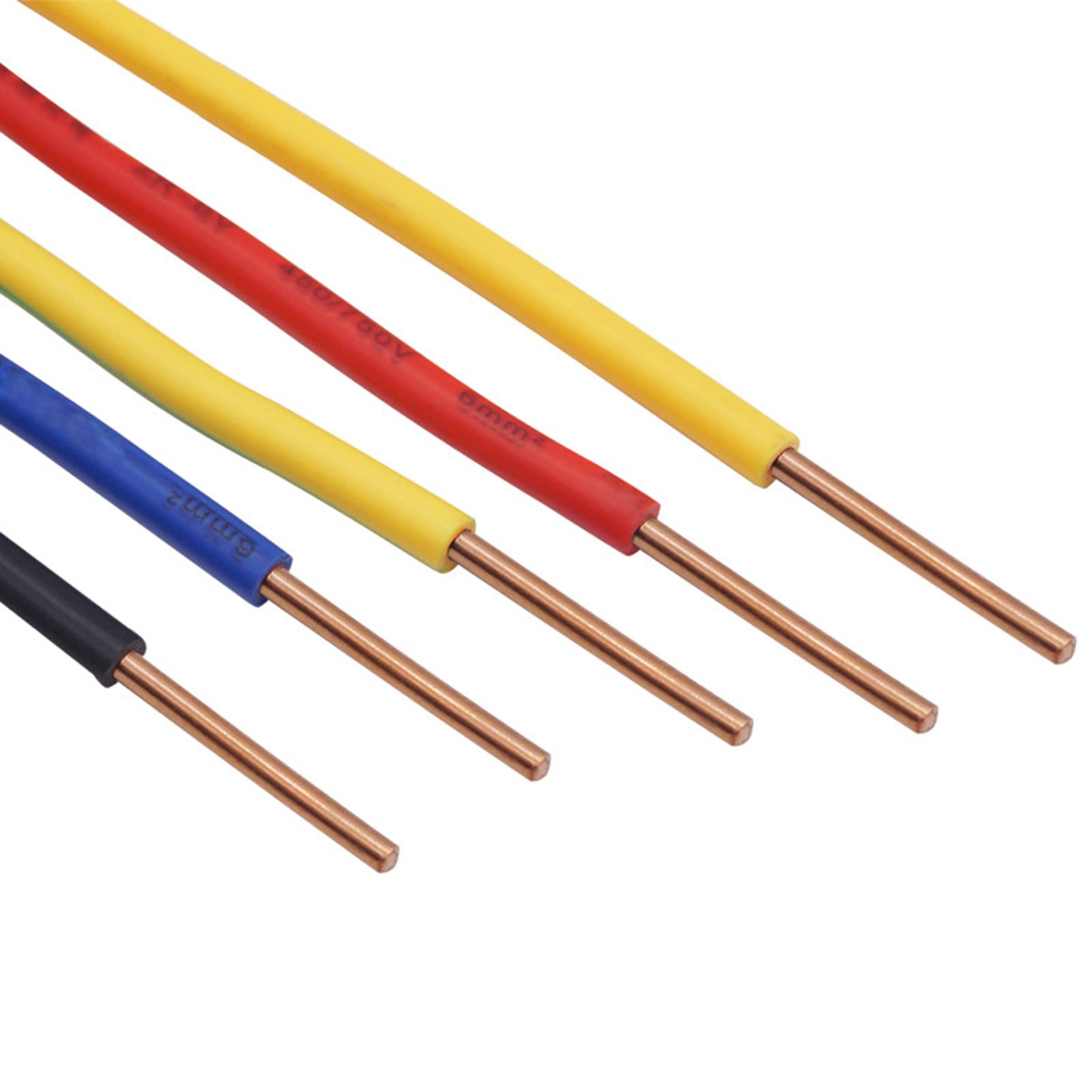 Oilproof PVC Insulated Single Stranded Wire Flame Retardant Copper Core