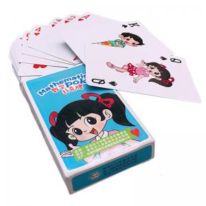Buy cheap 0.3mm Thick Custom Playing Cards No Minimum , Waterproof Anime Playing Cards product