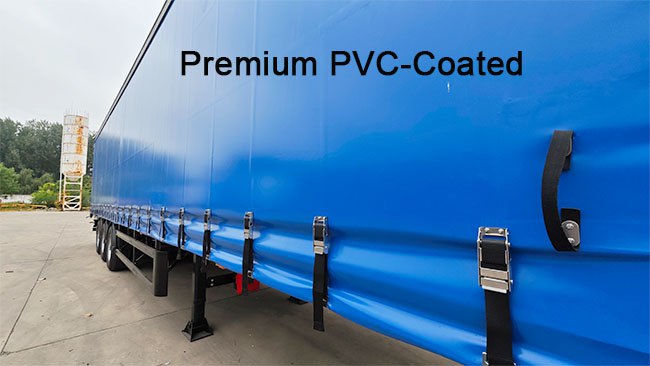 TITAN 3 Axle Pvc Tautliner Curtains Price  Side Curtain Trailer for Sale