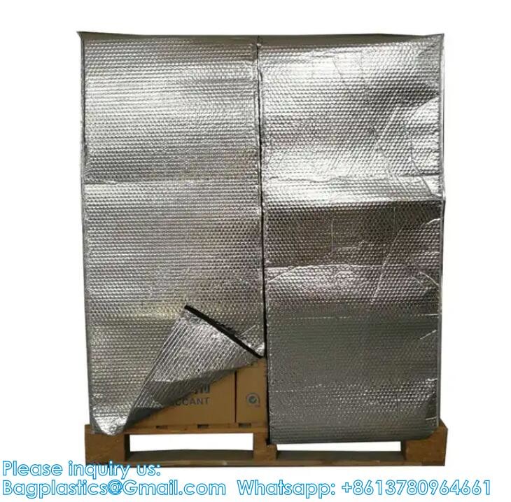 Thermal Hood Moistproof Insulated Pallet Cover With Zipper Pallet Cover Cold Shipping Packaging Insulated Pallet Bag