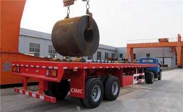 CIMC used Heavy Loading Capacity 40 60 80 100 Ton 3 Axle 4 Axle 40ft 45ft Container Flatbed Semi Trailer To Africa