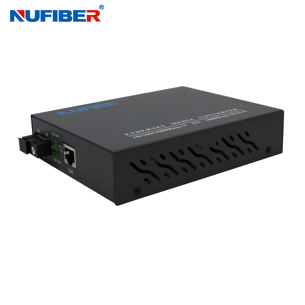 10/100Base Fiber Media Converter Internal Power Supply Dual Fiber SM 1310nm 20km SC