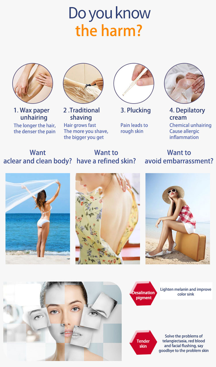 OPT Elight IPL Laser Hair Removal Machine 530nm Intense Pulsed Light Equipment