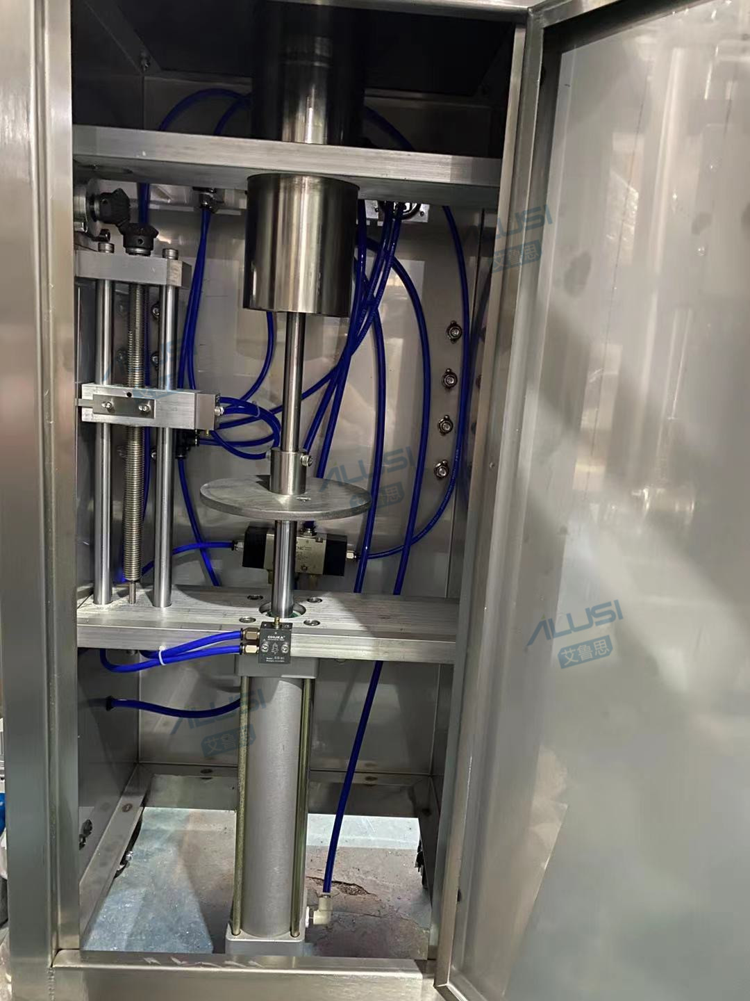 Pneumatic Control Stainless Steel Vertical Material Transfer Pump For Paste Or Liquid