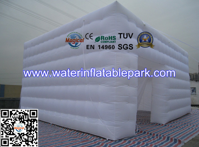 Durable Inflatable Cube Tent Structures For Outdoor Activity , Commercial Grade