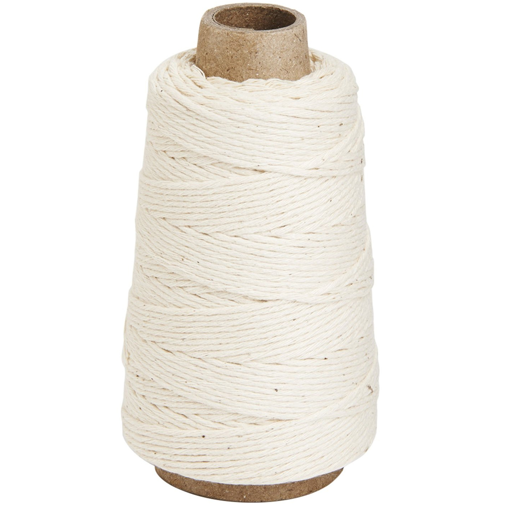 Soft Natural Rope 3mm 3 Strand 100% Cotton Cooking Twine with Customized Length
