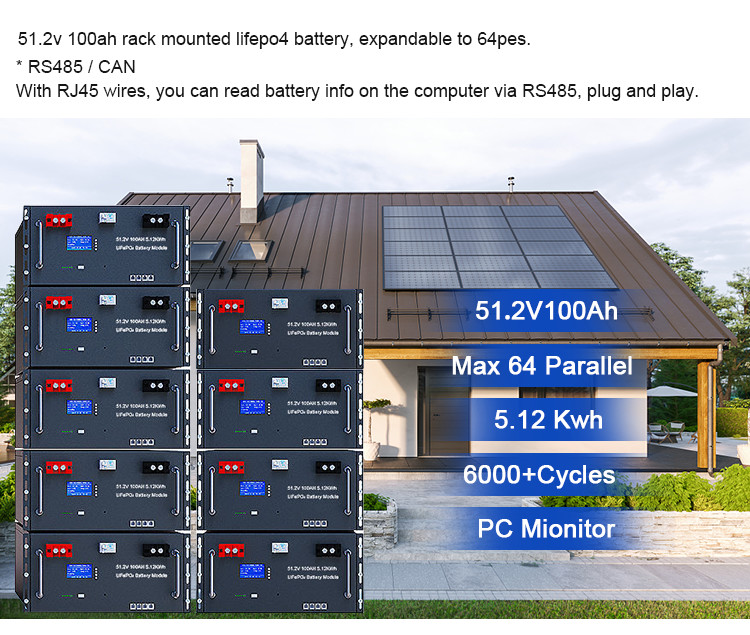 OEM ODM LiFePO4 Lithium Battery 48V 51.2V 100Ah 150Ah 200Ah Customized lithium battery packs