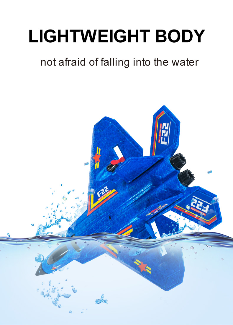 F22 2.4g 2.5ch Waterproof Foam Airplane Aeroplane Toy R4s Rcm Jet Fighter Glider Avion Remote Control Aerodone Aircraft Rc Plane