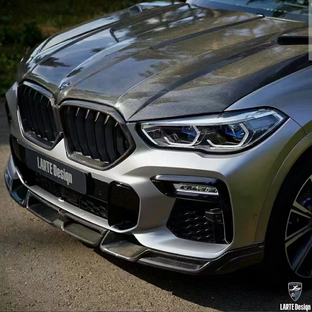 Hot Sale G06 X6 Carbon Fiber Body Kit Forbmw X6 Carbon Fiber Front Shovel Rear Diffuser Spoiler Cover