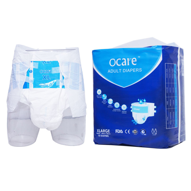 High absorbent urinary incontinence disposable adult diapers pants for elderly men and women