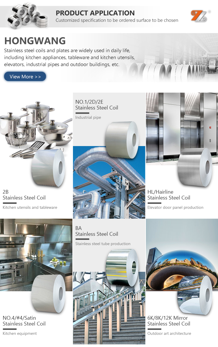201 304 Cold Rolled Stainless Steel Coil Inoxidable Expandable ASME