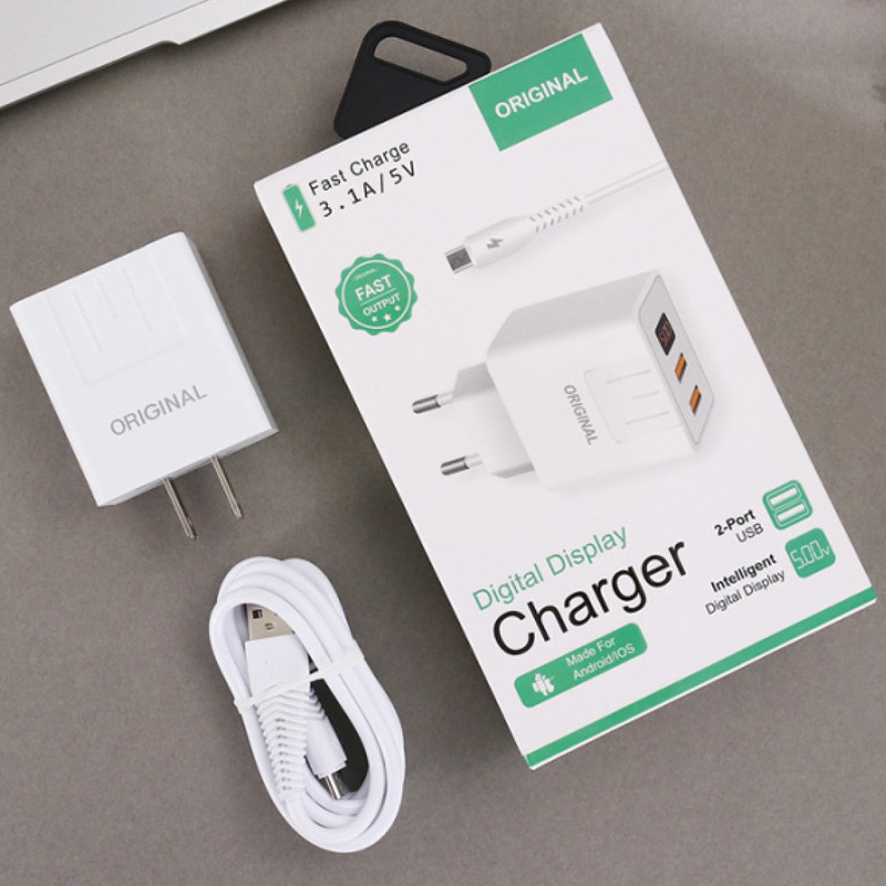 5V 3.1A Quick Charge 3.0 2 In 1PVC Fast Charging ABS Plastic Material