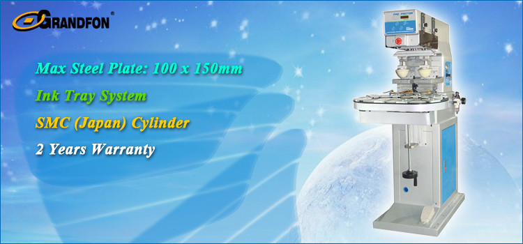 factory supply digital pneumatic 2 color pad printer with conveyor for toys