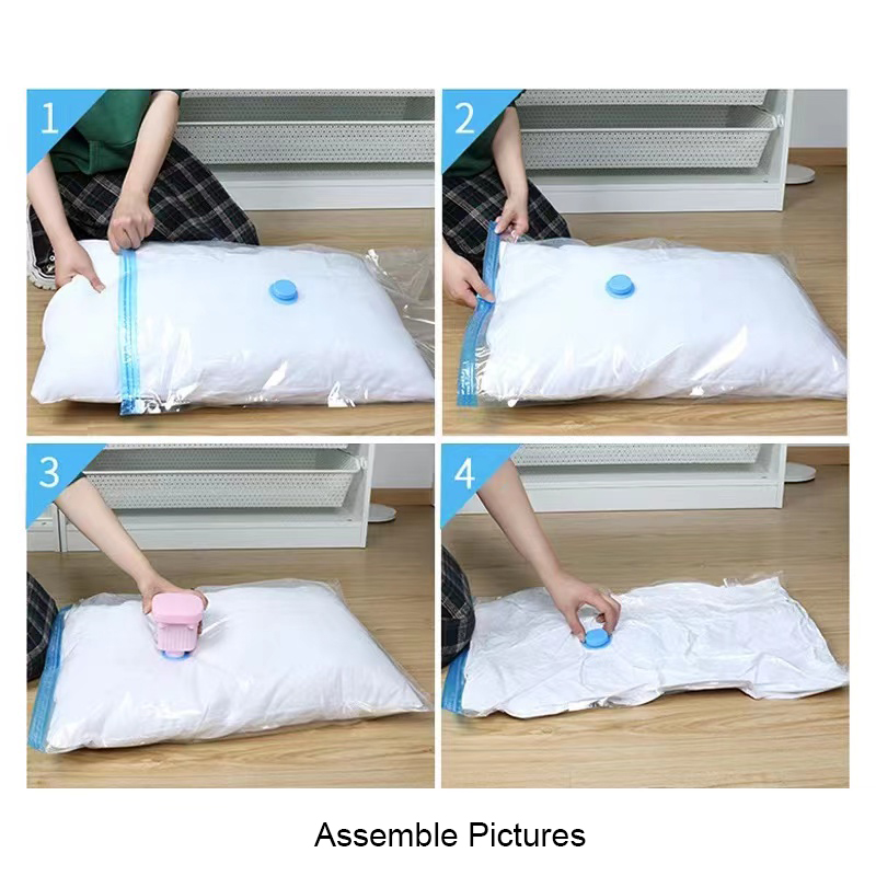 Air Suction Vacuum Compression Storage Bag For Student Luggage