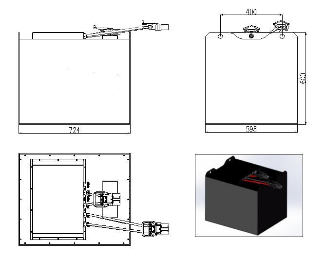 48V Charge Method 1C CC CV 48V 400AH Lithium Battery High Performance
