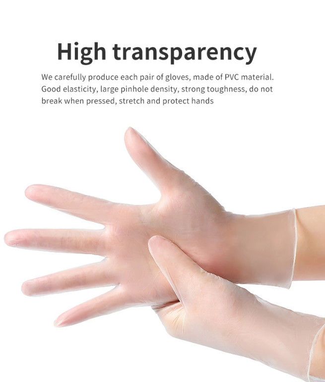 Vinyl Examination 5.5g / Pcs Disposable Pvc Gloves