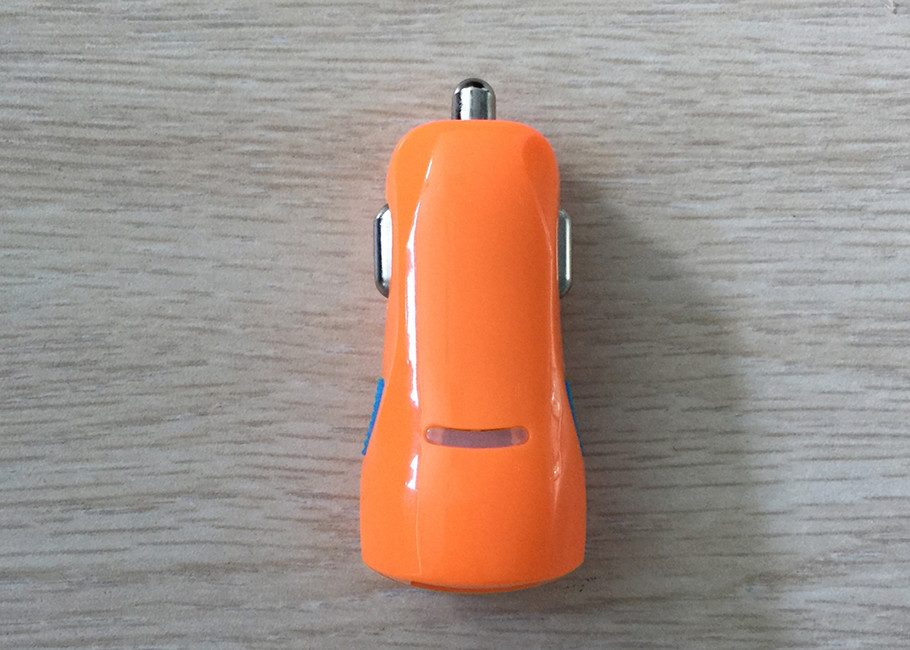 Fast Charging 2.1A Mini Car Charger Adapter With Two Usb Port Over Short Circuit Protection