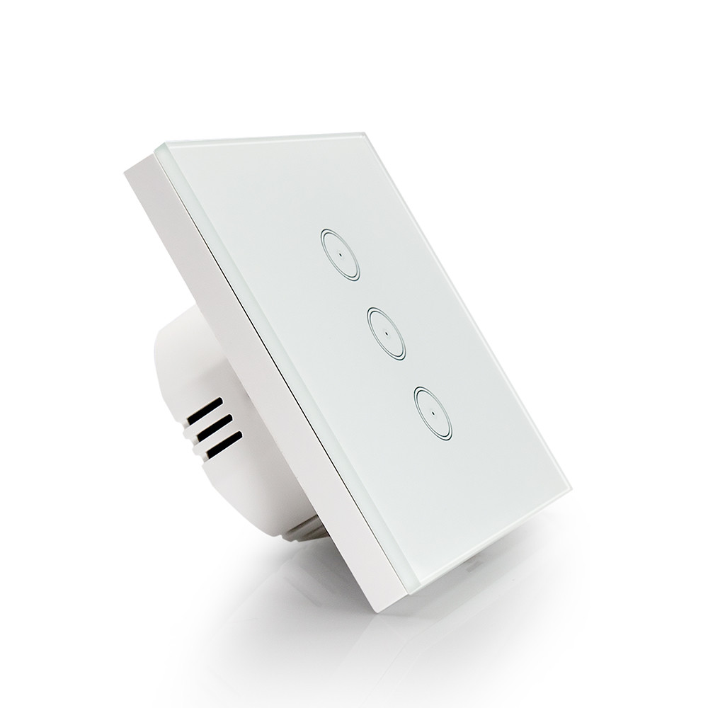 EU Standard Smart Wall Switch Wifi Home Automation , Wifi Remote Light Switch