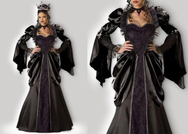 Wicked Queen 1056 Female Halloween Costumes , New Queen Elsa Dress Adult