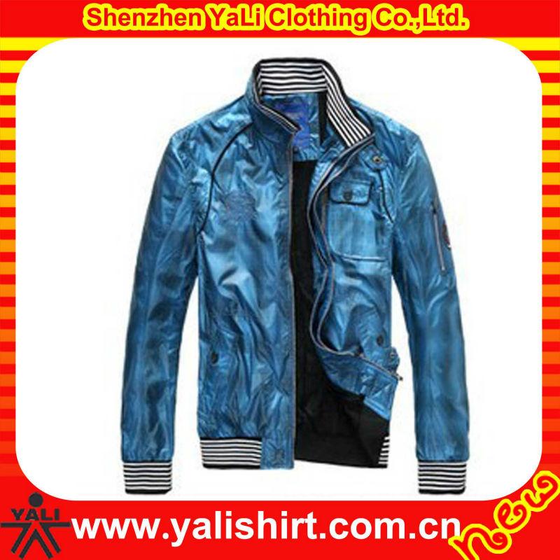 OEM high quality fashion hip hop utility polyester high rib collar shiny satin jackets wholesale