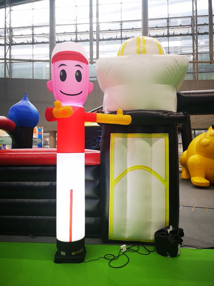 Economic Air Dancer Blower Fan , Blow Up Advertising Man Cute Style