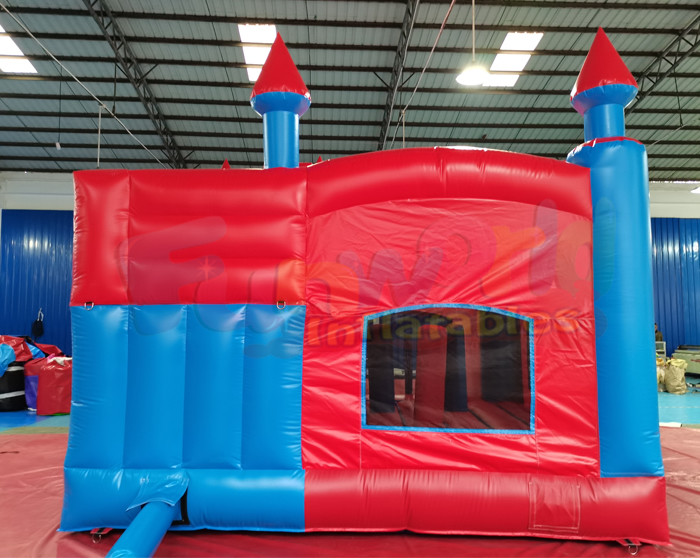 Outdoor Kids Super Hero Inflatable Bouncer Slide Quadruple Stitching