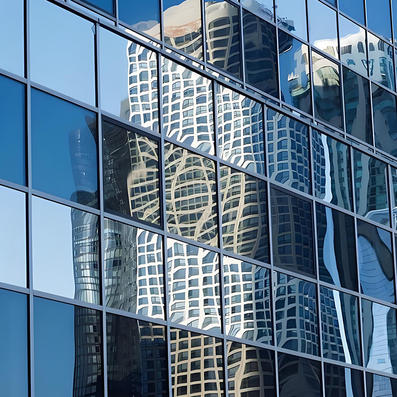 Commercial Window Curtain Wall Rectangular Shape Soundproof Curtain Wall