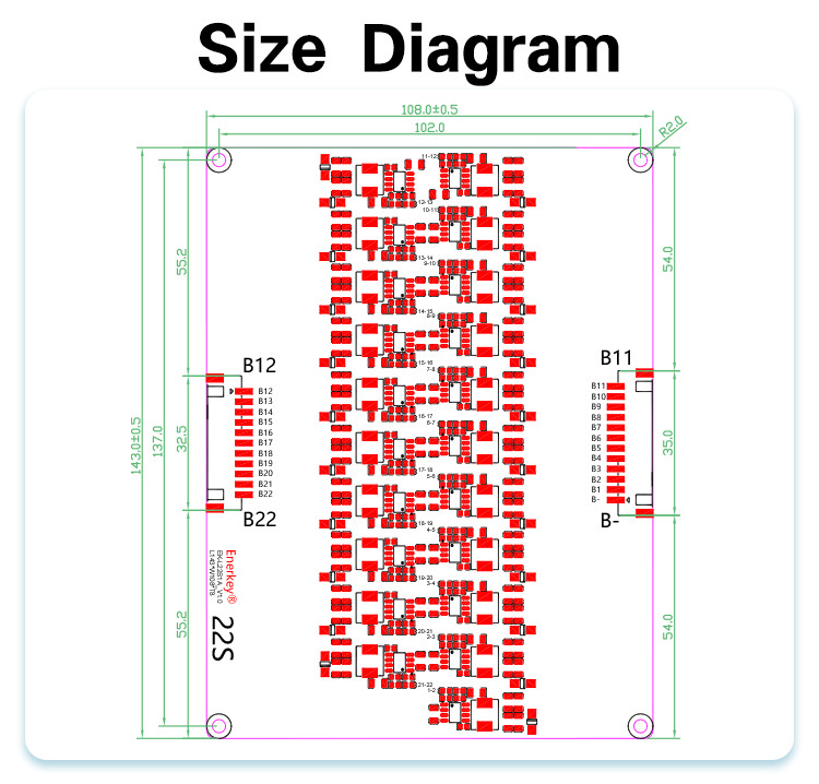 22S 1A BMS Active Balancer Li-Ion Lithium Lifepo4 Battery Equalizer For E Scooter
