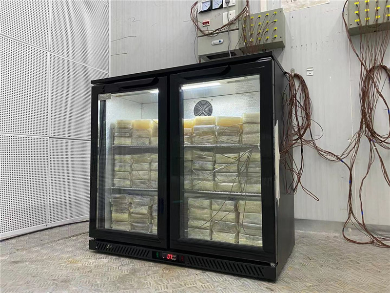 Commercial Under Counter Or Bar Top Black Single Glass Door Beer Cooler