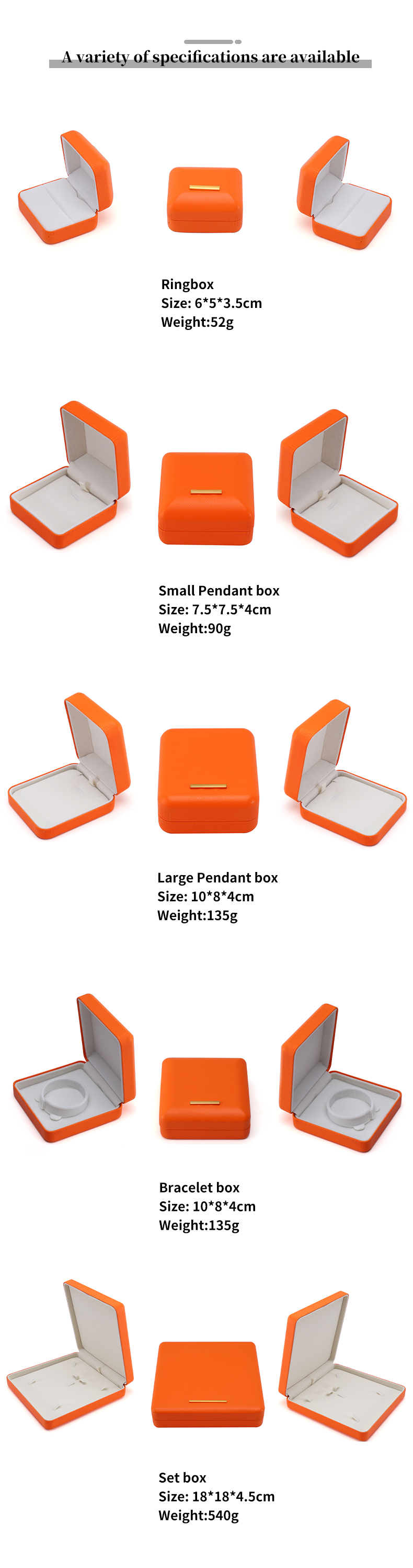 Multi-Color Sleek Convex PU Leather Jewelry Storage Box for Luxury Packaging