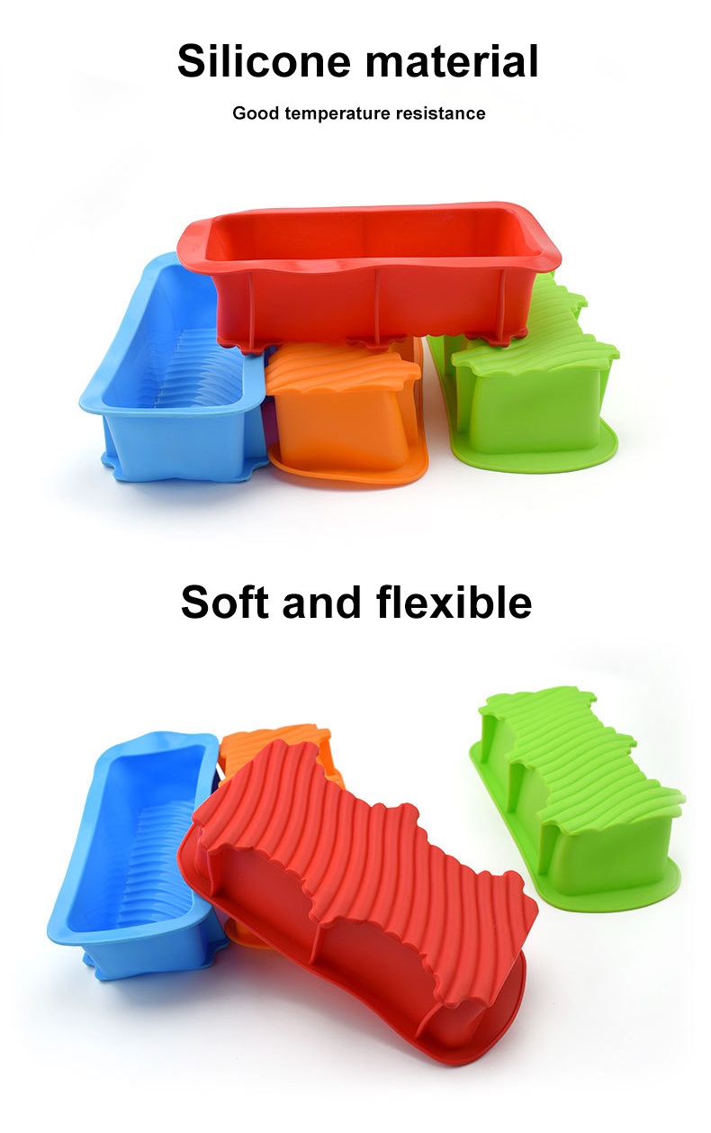 Non Stick Rectangular Silicone Bread Baking Molds