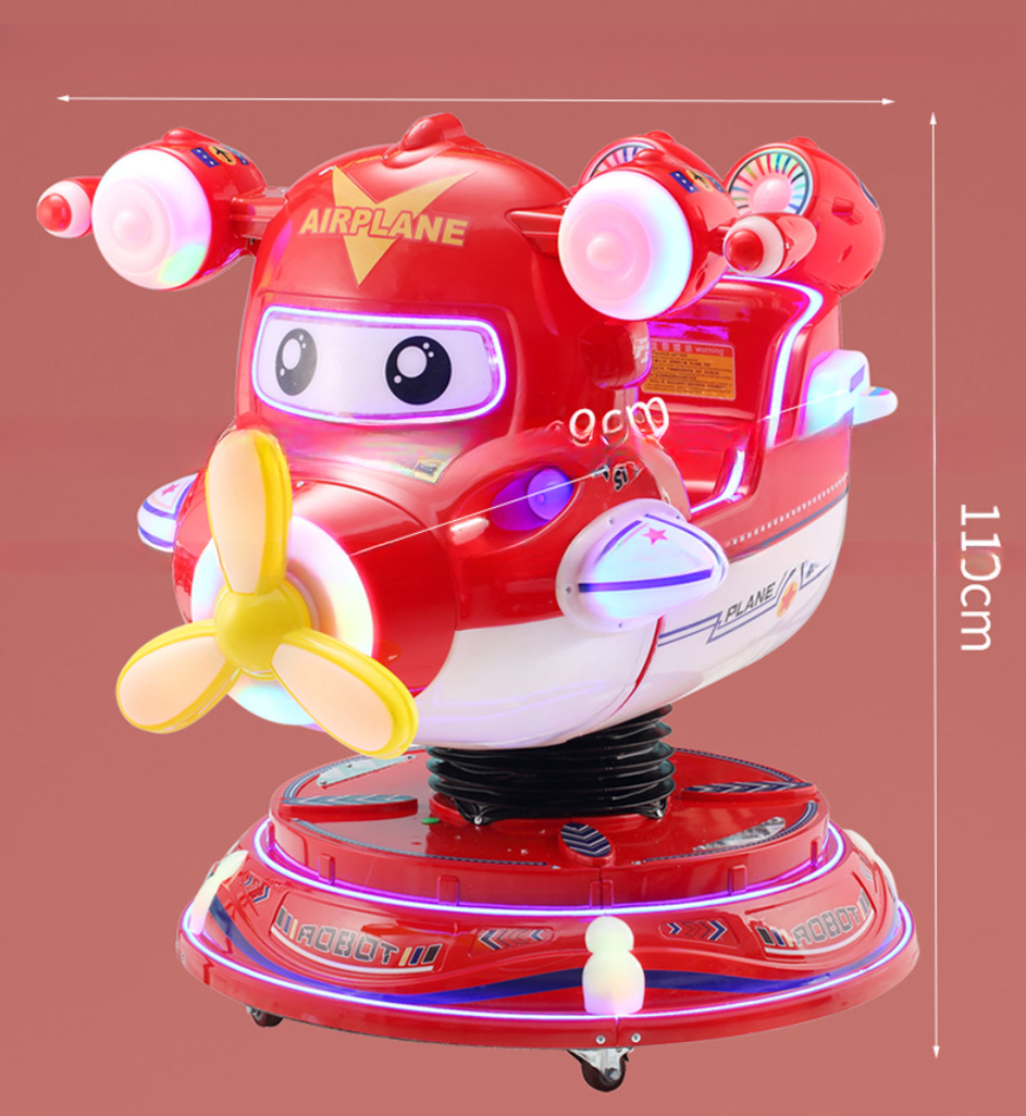 Amusement Kids Airplane Kiddie Ride Electric Swing Car Game Machine Attractive Appearance