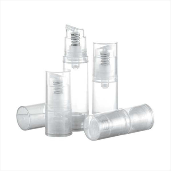 3ml 5ml 10ml 15ml Round Single wall cosmetic airless pump PP bottle for travel