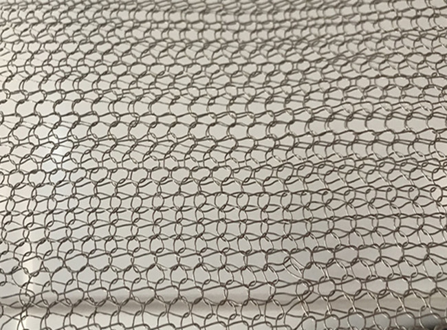 0.35mm Knitted Filter Screen Mesh Flattened Knitted Wire Mesh Filter