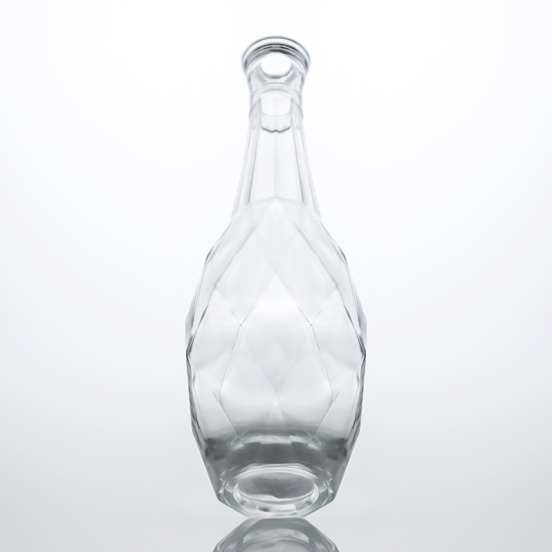 Wide Cork Round Glass Bottle for Brandy Gin Rum and Vodka Packaging Solution