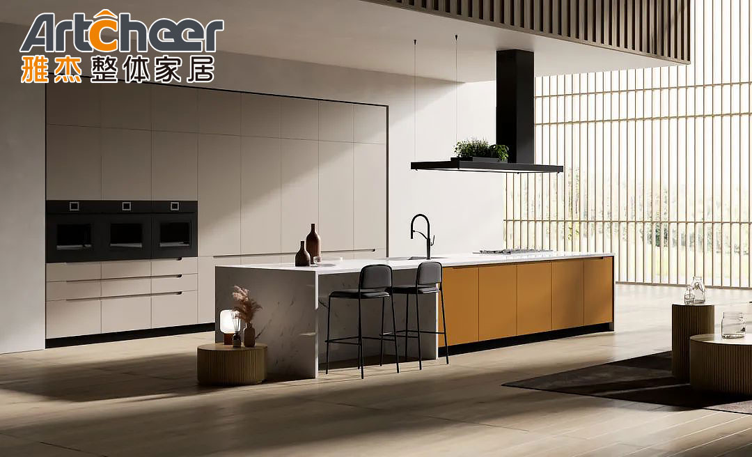 Modern Stylish Kitchen Cabinet with Plywood Carcase and Technology Mini Model Design
