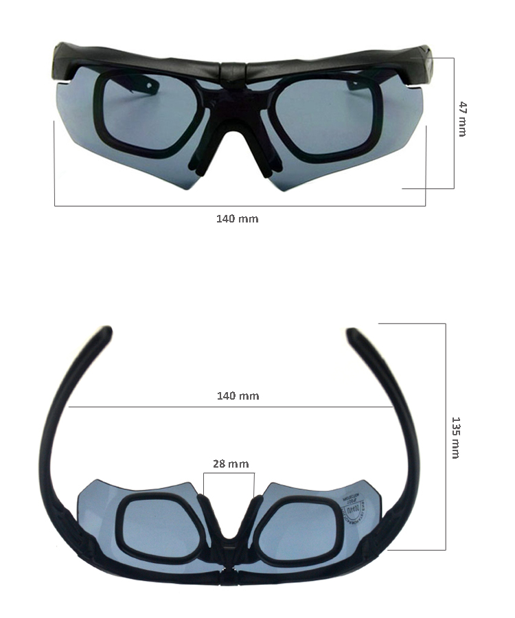 Anti-Impact Anti-Fog Uv400 Protective Sport Shooting Hunting Tactical Ballistic Goggles Military Eyeshield Safety Glasses