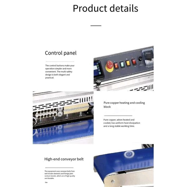 FPM150E Electric Automatic Sealing Machine with 18m/min Sealing Speed and Multifunctional Band Sealer for Plastic Bags