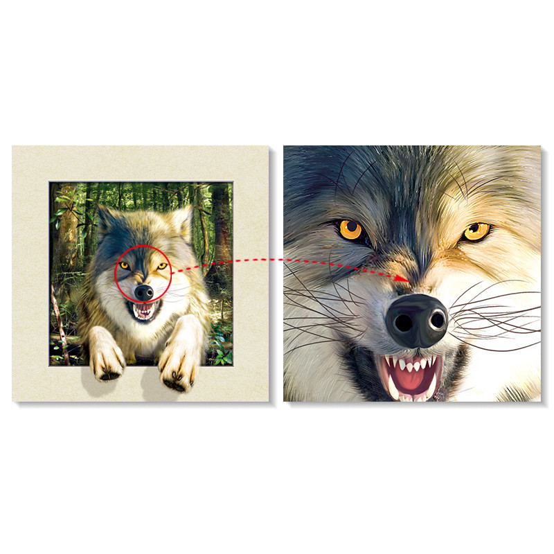40 * 40cm Horse Poster Custom Lenticular Printing For Gifts And Home Decor